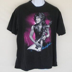 RANDY RHOADS TRIBUTE Tee, XL, Long Beach CA 1992, Vintage, Black, Guitar player